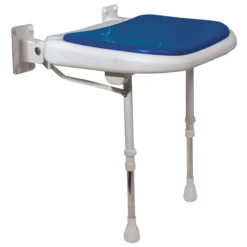 AKW 4000 Series Standard Fold-Up Shower Seat - Blue