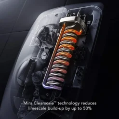 Mira Azora Dual 9.8 KW Electric Shower - Frosted Glass