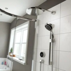 Mira Platinum Dual Rear Fed Digital Shower - Pumped