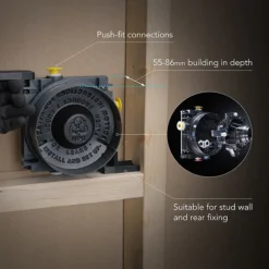 Mira Evoco Triple Outlet Brushed Nickel Thermostatic Mixer Shower With Bathfill -Villeroy Shop 1.1967.011 d4