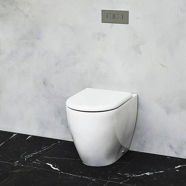 Britton Bathrooms Milan Rimless Back To Wall Pan + Soft Close Seat 1 Britton Bathrooms Milan Rimless Back To Wall Pan + Soft Close Seat