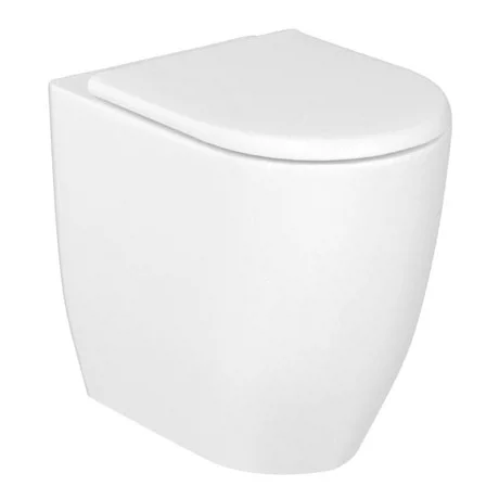 Britton Bathrooms Milan Rimless Back To Wall Pan + Soft Close Seat 2 Britton Bathrooms Milan Rimless Back To Wall Pan + Soft Close Seat - Image 2