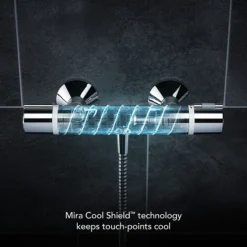 Mira Relate EV Thermostatic Shower Mixer - Chrome -Villeroy Shop 2.1878.001 d3nnn