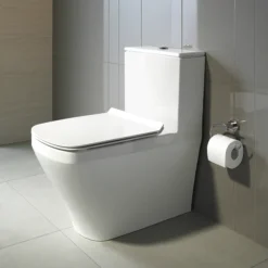 Duravit DuraStyle HygieneGlaze Short Projection Close Coupled Toilet + Seat -Villeroy Shop 2155092000 d1 1