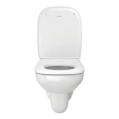 Duravit D-Code Compact HygieneGlaze Wall Hung Toilet + Seat