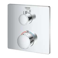 Grohe Grohtherm 1-Outlet Thermostatic Shower Mixer Trim With Shut-Off Valve -Villeroy Shop 24078000 d2
