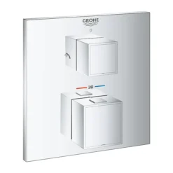 Grohe Grohtherm Cube 2-Outlet Thermostatic Shower Mixer Trim With Diverter Valve -Villeroy Shop 24154000 d1