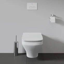 Duravit DuraStyle Rimless HygieneGlaze Durafix 700mm Wall Hung Toilet + Seat -Villeroy Shop 2542090000 d4