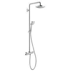 Hansgrohe Croma Select E EcoSmart Showerpipe 180 Thermostatic Shower Mixer