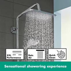 Hansgrohe Croma E Showerpipe 280 Thermostatic Bath Shower Mixer -Villeroy Shop 27687000 d1