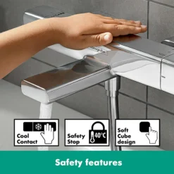 Hansgrohe Croma E Showerpipe 280 Thermostatic Bath Shower Mixer -Villeroy Shop 27687000 d3