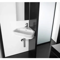 Roca - The Gap 480mm Wall Mounted Corner Basin - 1 Tap Hole
