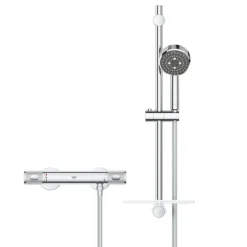 Grohe Precision Feel Thermostatic Shower Mixer 1/2" With Shower Set -Villeroy Shop 34791000 d2