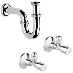 Grohe Bau Ceramic 550mm Complete Basin Package (Tap + Waste Included) -Villeroy Shop 39471000 nd4