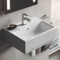 Grohe Cube Ceramic 500mm 1TH Wall Hung Basin -Villeroy Shop 3948300h d2