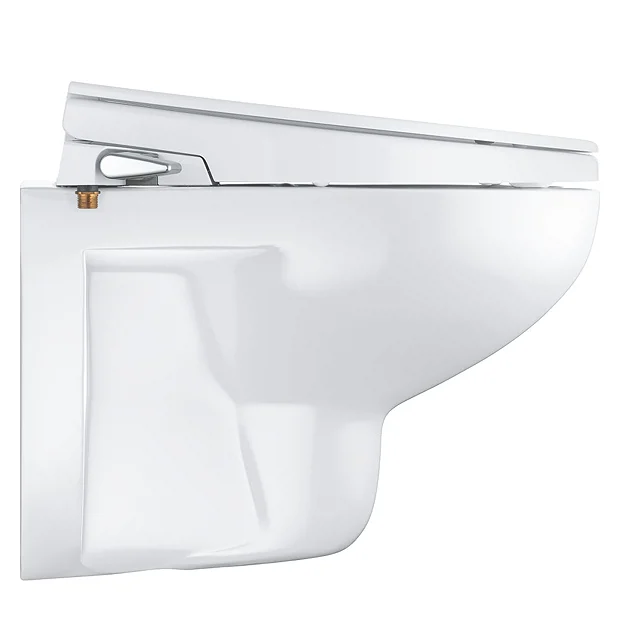 Grohe Bau 2-in-1 Manual Bidet Seat & Rimless Wall Hung Toilet + FREE TOILET ROLL HOLDER 5 Grohe Bau 2-in-1 Manual Bidet Seat & Rimless Wall Hung Toilet + FREE TOILET ROLL HOLDER - Image 5