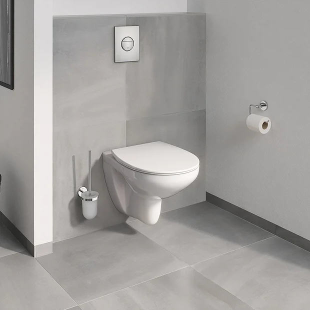 Grohe Bau Rimless Wall Hung Toilet With Slim Soft Close Seat 1 Grohe Bau Rimless Wall Hung Toilet With Slim Soft Close Seat