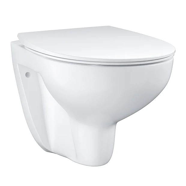 Grohe Bau Rimless Wall Hung Toilet With Slim Soft Close Seat 2 Grohe Bau Rimless Wall Hung Toilet With Slim Soft Close Seat - Image 2