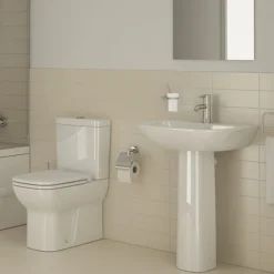 VitrA - S20 Model Washbasin & Pedestal