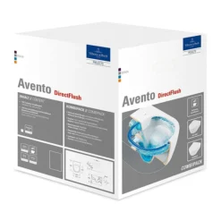 Villeroy & Boch Villeroy And Boch Avento DirectFlush Rimless Wall Hung Toilet W/ Soft Close Seat