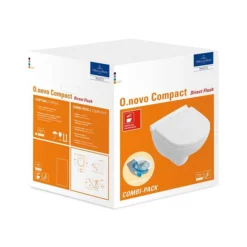 Villeroy & Boch Villeroy And Boch O.novo DirectFlush Wall Hung Toilet W/ Soft Close Toilet Seat