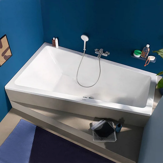 Duravit No.1 Trapezoidal Bath + Support Feet (Left Hand) 2 Duravit No.1 Trapezoidal Bath + Support Feet (Left Hand) - Image 2