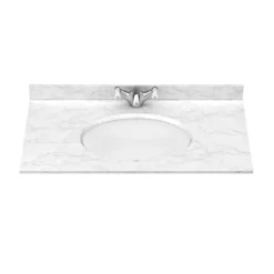 Trafalgar Insert Basin With Marble Effect Worktop (810 X 500mm - 1 Tap Hole) -Villeroy Shop 810tmb d1