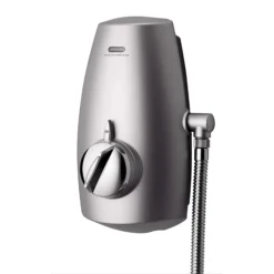 Aqualisa - Aquastream Thermo Power Shower With Adjustable Head - Satin Chrome -Villeroy Shop 813.40.01 d1