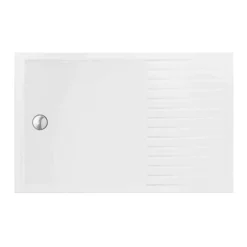 Arezzo 1400 X 900 Wet Room (incl. 800mm Square Matt Black Framed Screen + White Tray) -Villeroy Shop 8sqbws14t d4