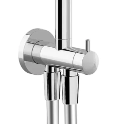 AQUAS Aquamax Pro With Column Manual 9.5kw Full Chrome Electric Shower -Villeroy Shop a000529 d4