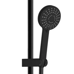AQUAS Aquamax Pro With Column Manual 9.5kw Matt Black Electric Shower -Villeroy Shop a000530 d2