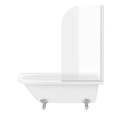 Appleby 1700 Roll Top Shower Bath With Screen + Chrome Leg Set -Villeroy Shop a17bsr new detail2