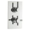 Hudson Reed Tec Pura Twin Concealed Thermostatic Shower Valve + 8" Fixed Head