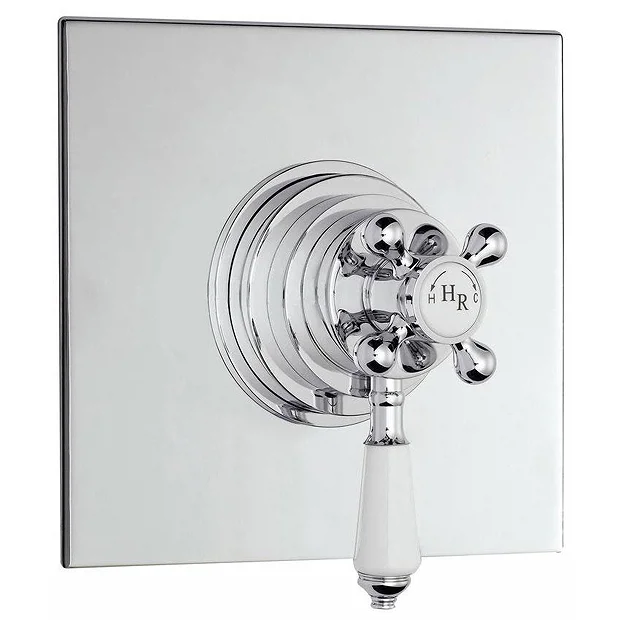Hudson Reed Traditional Dual Concealed Thermostatic Shower Valve - Chrome 1 Hudson Reed Traditional Dual Concealed Thermostatic Shower Valve - Chrome