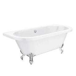 Admiral 1685 Back To Wall Roll Top Bath + Chrome Leg Set -Villeroy Shop admiral1685backtowallrolltopbathwithchromelegsetnewdetail1
