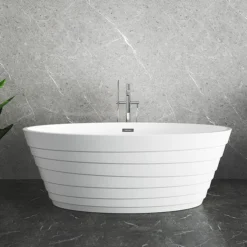 Alcamo 1600 X 805 Curved Ripple Design Bath With Chrome Waste -Villeroy Shop afb614c d1