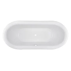Nuie Alice 1750 Double Ended Roll Top Slipper Bath With Skirt