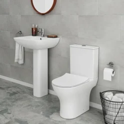 Alps Modern Rimless Short Projection Toilet + Soft Closing Seat -Villeroy Shop alp350 d1