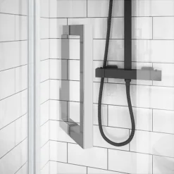 Apollo 1100x1100mm Frameless Pentangle Enclosure (inc. Tray + Waste) -Villeroy Shop ap110 d2