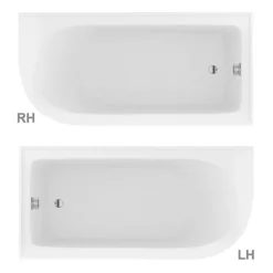 Appleby 1550 Roll Top Shower Bath + Chrome Leg Set -Villeroy Shop ap1550b d1