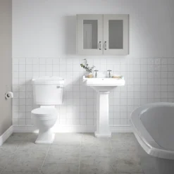 Appleby Traditional Close Coupled Toilet + Soft Close Seat -Villeroy Shop appcc d1