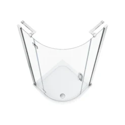 Apollo 900x900mm Frameless Single Door Quadrant Enclosure + Tray