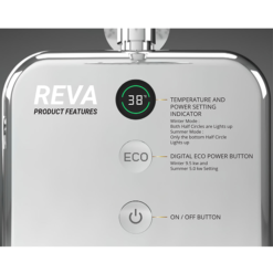 AQUAS Reva Flex Smart 9.5KW Chrome + White Electric Shower -Villeroy Shop aq000457 d2