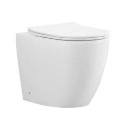 BagnoDesign Envoy Rimless Back To Wall Toilet With Seat