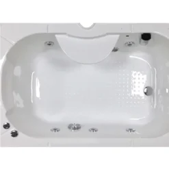 AquaLusso - Alto W1 - 1350 X 800mm Steam And Whirlpool Bath - Polar White