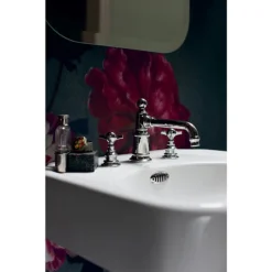 Arcade 600mm Basin And Stand With Glass Shelf