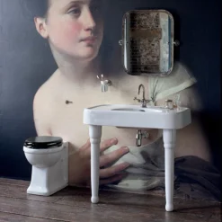 Arcade 900mm Basin And Ceramic Console Legs -Villeroy Shop arc900cl d3