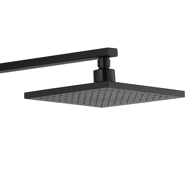 Arezzo Modern Square Thermostatic Shower - Matt Black 3 Arezzo Modern Square Thermostatic Shower - Matt Black - Image 3