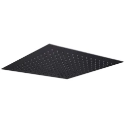 Arezzo Modern Square Thermostatic Shower (300 X 300mm Head - Matt Black)