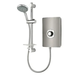 Triton - Aspirante 8.5kw Electric Shower - Brushed Steel -Villeroy Shop asp08brstla1